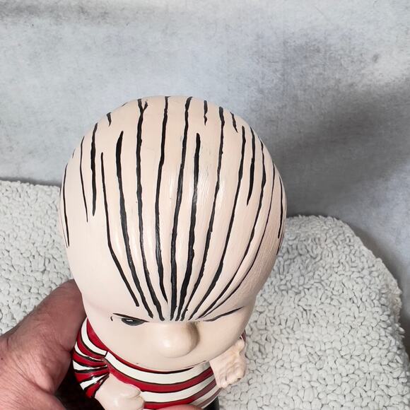 Peanuts Linus Vintage Hand Painted Ceramic RARE 1968 Shultz Charlie Brown - Picture 4 of 15